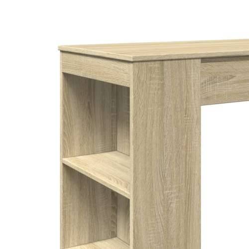 Barski stol s držačima boja hrasta 95x47x103,5 cm drveni - sonoma hrast 1 Cijena