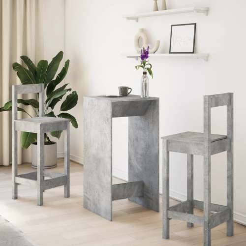 Barski stol boja betona 51 x 50 x 103,5 cm konstruirano drvo - Beton siva 1 51 cm Cijena