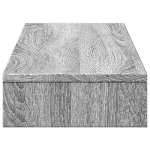 Stalak za monitor siva boja hrasta 100x27x10 cm drveni - Sivi hrast sonoma 100 x 27 x 10 cm Cijena