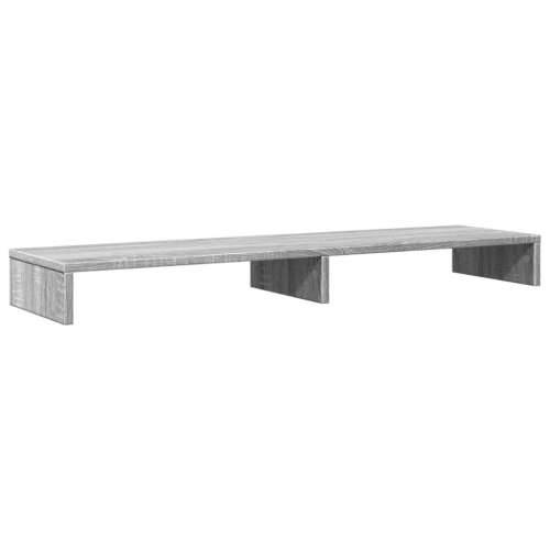 Stalak za monitor siva boja hrasta 100x27x10 cm drveni - Sivi hrast sonoma 100 x 27 x 10 cm Cijena