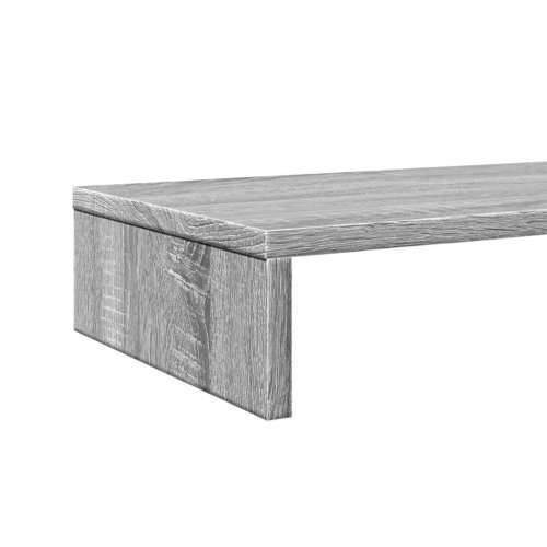 Stalak za monitor siva boja hrasta 100x27x10 cm drveni - Sivi hrast sonoma 100 x 27 x 10 cm Cijena