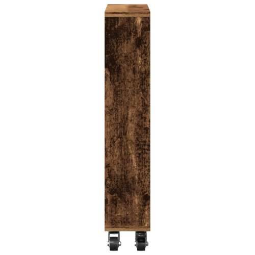 Uska kolica za pohranu boja drva 48x13x68 cm konstruirano drvo - Staro drvo 1 Cijena