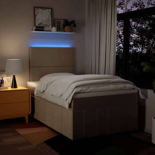 Krevet box spring s madracem krem 120 x 190 cm od tkanine - Krema 120 x 190 cm Gladak dizajn Cijena