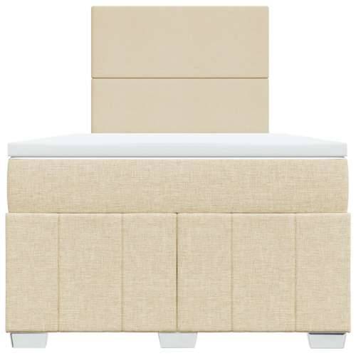 Krevet box spring s madracem krem 120 x 190 cm od tkanine - Krema 120 x 190 cm Gladak dizajn Cijena