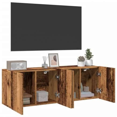 Zidni TV ormarići 2 kom boja starog drva 60 x30 x 41 cm - Staro drvo 2 60 cm Cijena