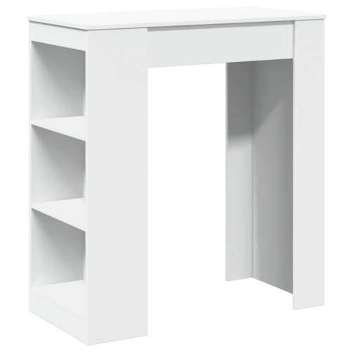 Barski stol s držačima bijeli 95x47x103,5 cm drveni - Bijela 1 Cijena