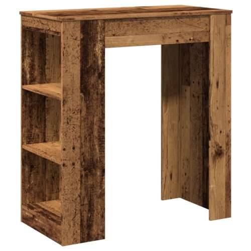 Barski stol s držačima boja staro drvo 95x47x103,5 cm drveni - Staro drvo 1 Cijena