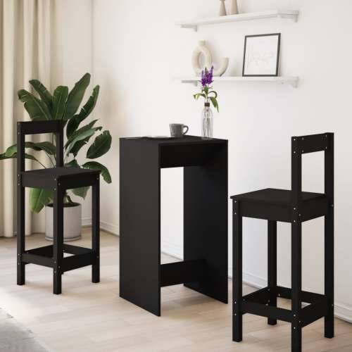 Barski stol crni 51 x 50 x 103,5 cm od konstruiranog drva - Crna 1 51 cm Cijena