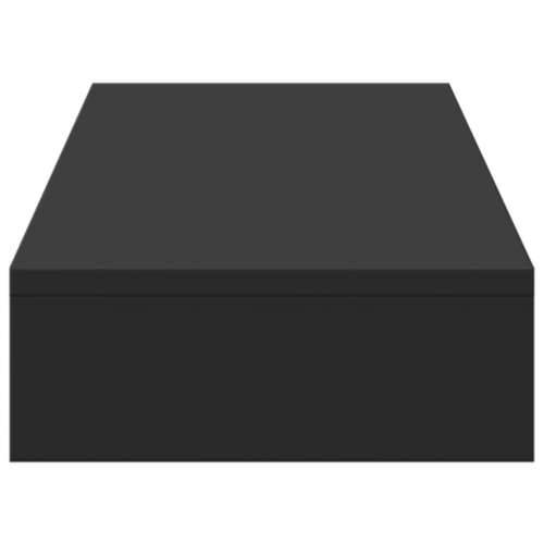 Stalak za monitor crni 100 x 27 x 10 cm od konstruiranog drva - Crna 100 x 27 x 10 cm Cijena