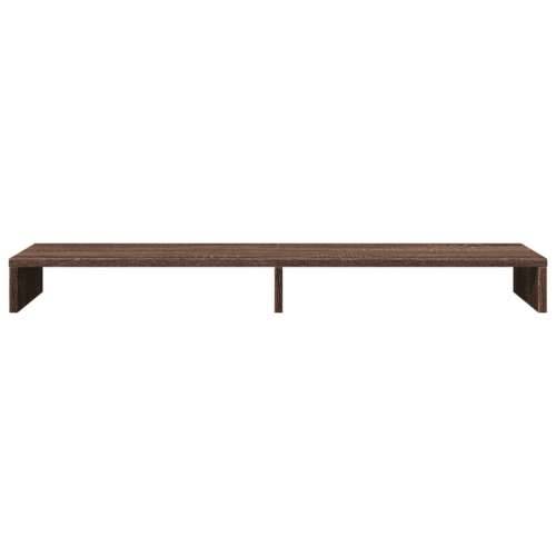 Stalak za monitor boja hrasta 100x27x10 cm konstruirano drvo - Smeđi hrast 100 x 27 x 10 cm Cijena