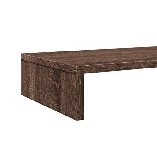 Stalak za monitor boja hrasta 100x27x10 cm konstruirano drvo - Smeđi hrast 100 x 27 x 10 cm Cijena