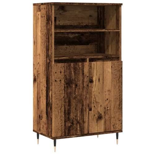 Visoka komoda boja staro drvo 60x36x110 cm konstruirano drvo Staro drvo 1 Cijena