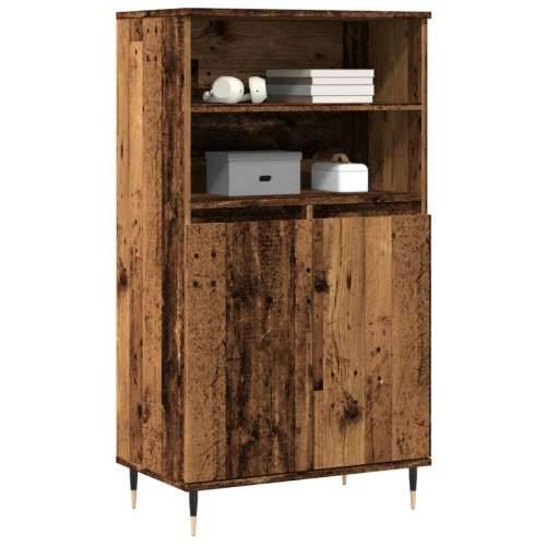 Visoka komoda boja staro drvo 60x36x110 cm konstruirano drvo Staro drvo 1 Cijena