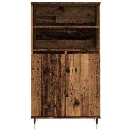 Visoka komoda boja staro drvo 60x36x110 cm konstruirano drvo Staro drvo 1 Cijena