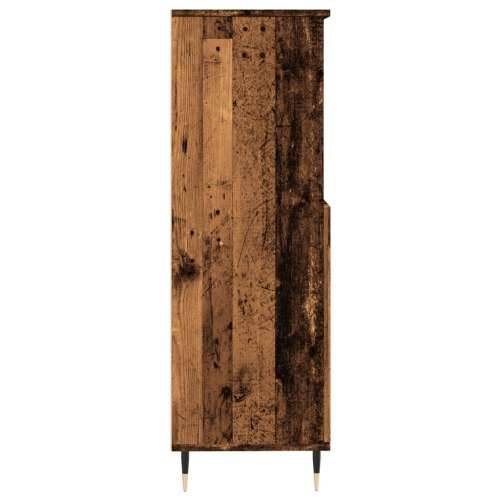 Visoka komoda boja staro drvo 60x36x110 cm konstruirano drvo Staro drvo 1 Cijena