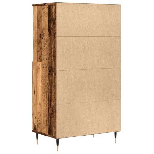 Visoka komoda boja staro drvo 60x36x110 cm konstruirano drvo Staro drvo 1 Cijena