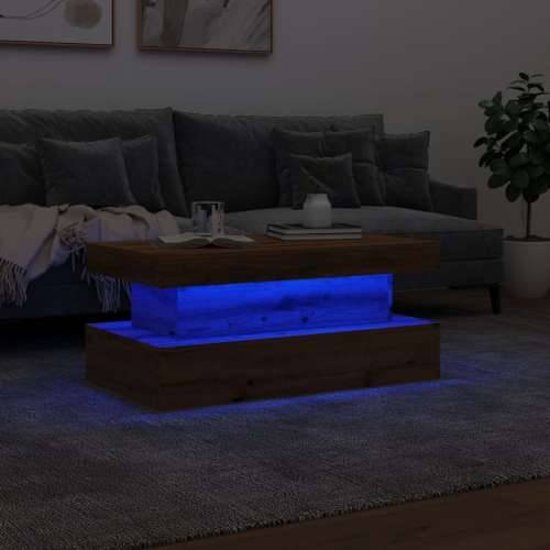 Stolić za kavu s LED svjetlima boja hrasta artisan 90x50x40 cm - artisian oak 1 90 cm Cijena