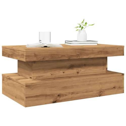 Stolić za kavu s LED svjetlima boja hrasta artisan 90x50x40 cm - artisian oak 1 90 cm Cijena