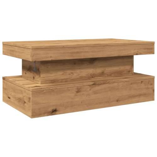 Stolić za kavu s LED svjetlima boja hrasta artisan 90x50x40 cm - artisian oak 1 90 cm Cijena