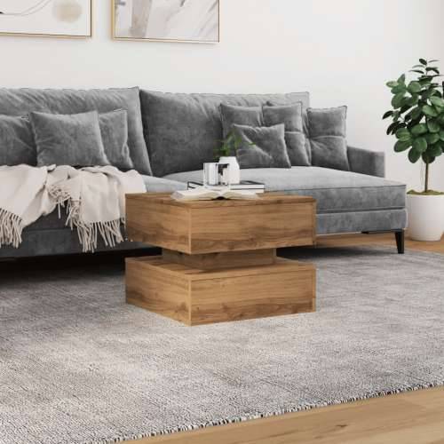 Stolić za kavu s LED svjetlima boja hrasta artisan 50x50x40 cm - artisian oak 1 50 cm Cijena