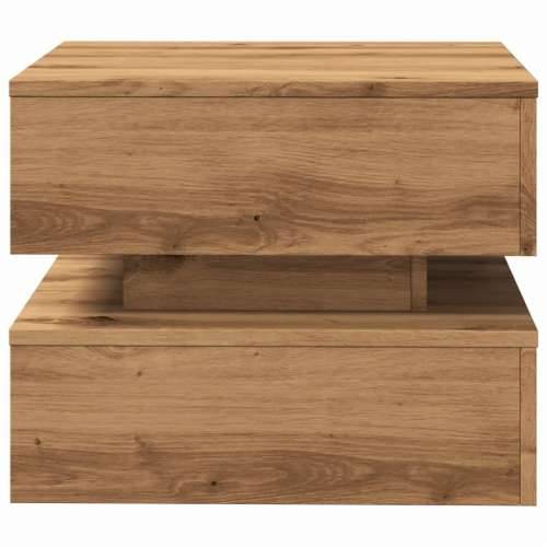 Stolić za kavu s LED svjetlima boja hrasta artisan 50x50x40 cm - artisian oak 1 50 cm Cijena