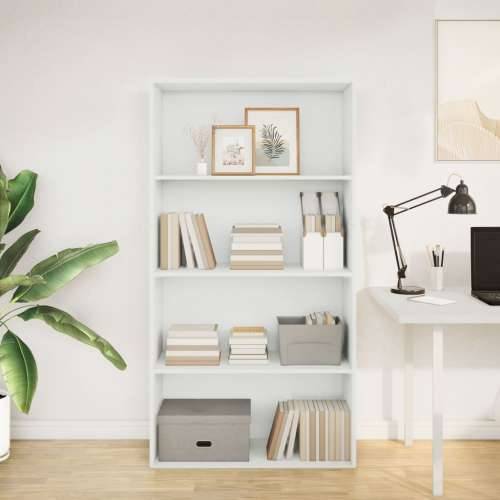 Regal za knjige bijeli 80x30x152 cm konstruirano drvo - Bijela 1 152 cm 80 cm Cijena