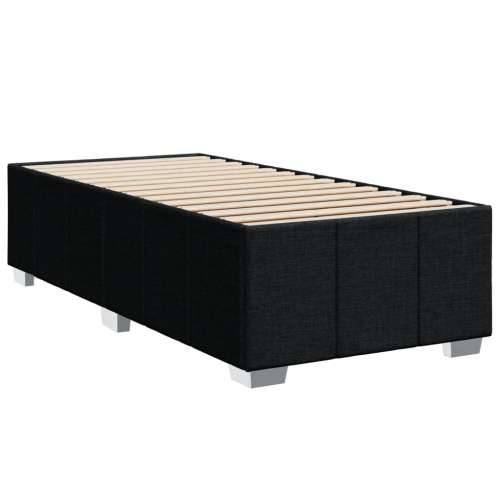 Krevet s oprugama i madracem crni 90x200 cm od tkanine - Crna 90 x 200 cm gumbi Cijena
