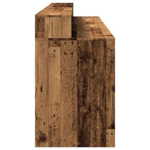 Radni stol s LED svjetlima boja starog drva 200x55x91 cm drveni - Staro drvo 200 x 55 x 91 cm Cijena