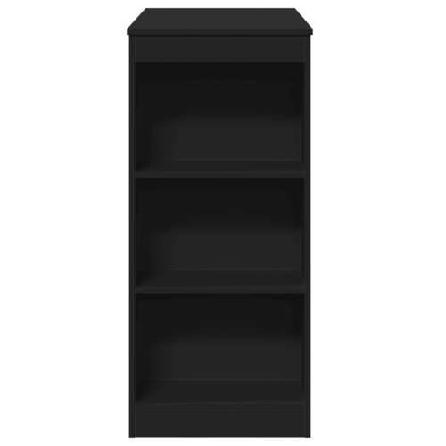 Barski stol s držačima crni 95x47x103,5 cm konstruirano drvo - Crna 1 Cijena