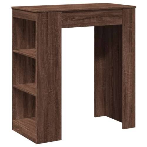 Barski stol s držačima boja hrasta 95x47x103,5 cm drveni - Smeđi hrast 1 Cijena