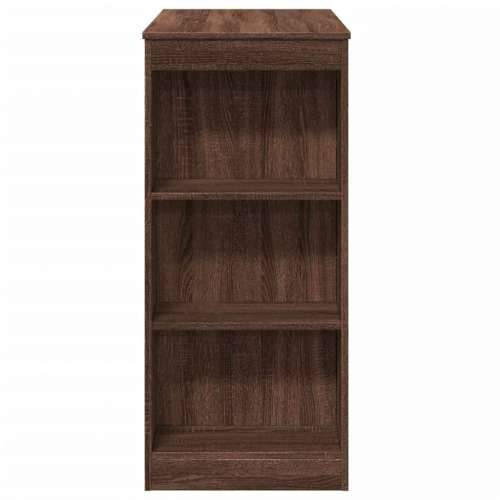 Barski stol s držačima boja hrasta 95x47x103,5 cm drveni - Smeđi hrast 1 Cijena