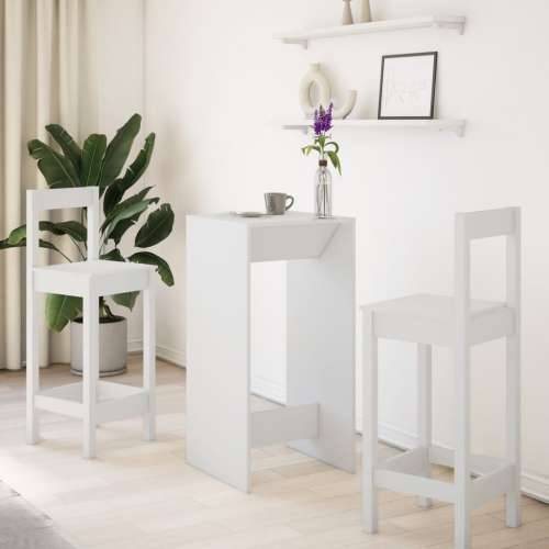 Barski stol bijeli 51 x 50 x 103,5 cm od konstruiranog drva Bijela 1 51 cm Cijena