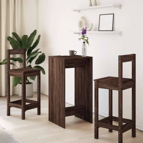 Barski stol smeđa boja hrasta 51x50x103,5 cm konstruirano drvo - Smeđi hrast 1 51 cm Cijena