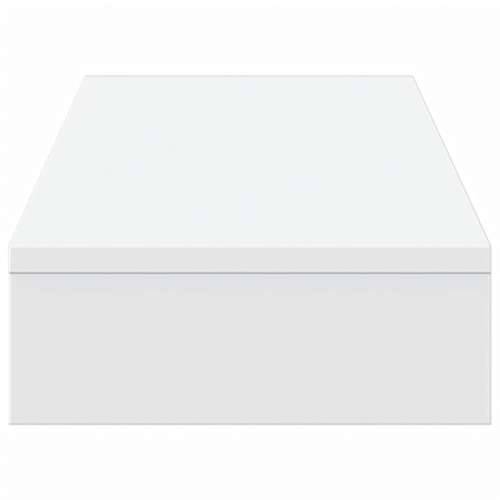 Stalak za monitor bijeli 100 x 27 x 10 cm od konstruiranog drva - Bijela 100 x 27 x 10 cm Cijena