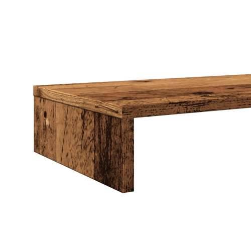 Stalak za monitor boja drva 100x27x10 cm konstruirano drvo - Staro drvo 100 x 27 x 10 cm Cijena