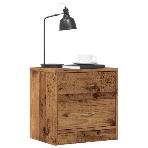 Noćni ormarići 2 kom boja drva 40x30x40 cm konstruirano drvo - Staro drvo 2 Cijena