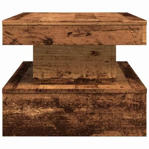 Stolić za kavu s LED svjetlima boja starog drva 90 x 50 x 40 cm - Staro drvo 1 90 cm Cijena