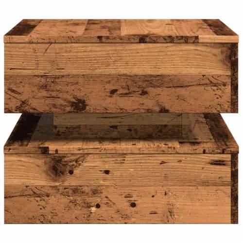 Stolić za kavu s LED svjetlima boja staro drvo 50 x 50 x 40 cm - Staro drvo 1 50 cm Cijena