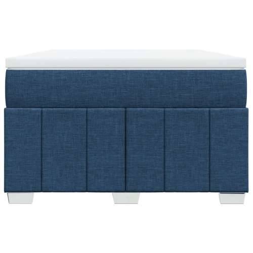 Krevet s oprugama i madracem plavi 120 x 190 cm od tkanine - Plava 120 x 190 cm Cijena