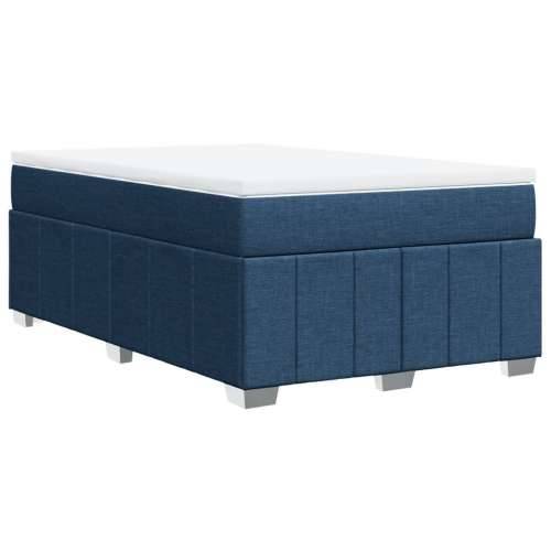 Krevet s oprugama i madracem plavi 120 x 190 cm od tkanine - Plava 120 x 190 cm Cijena