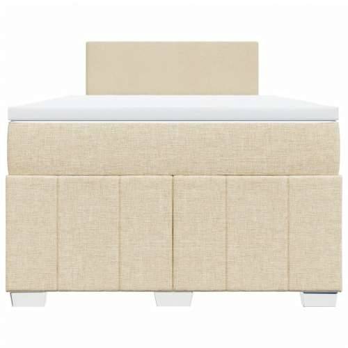 Krevet box spring s madracem krem 120 x 190 cm od tkanine - Krema 120 x 190 cm Gladak dizajn Cijena