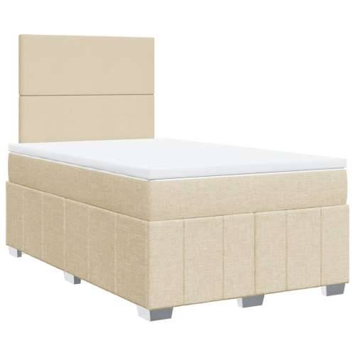 Krevet box spring s madracem krem 120 x 190 cm od tkanine - Krema 120 x 190 cm Gladak dizajn Cijena