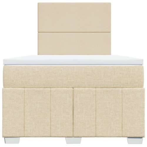 Krevet box spring s madracem krem 120 x 190 cm od tkanine - Krema 120 x 190 cm Gladak dizajn Cijena
