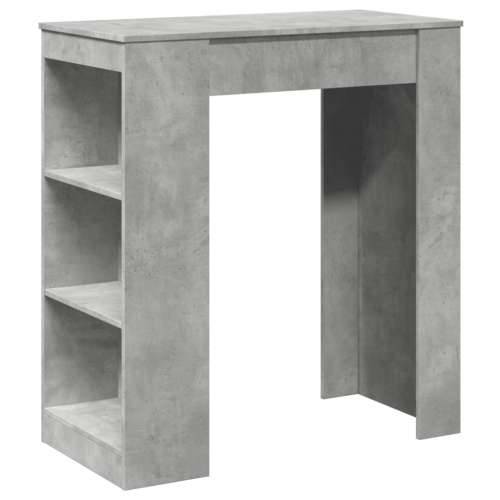 Barski stol s držačima boja betona 95x47x103,5 cm drveni - Beton siva 1 Cijena