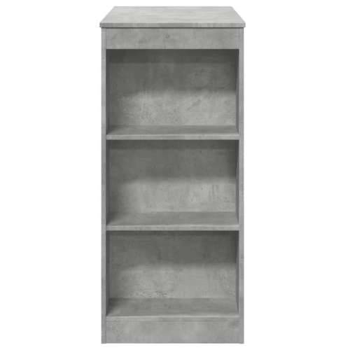 Barski stol s držačima boja betona 95x47x103,5 cm drveni - Beton siva 1 Cijena
