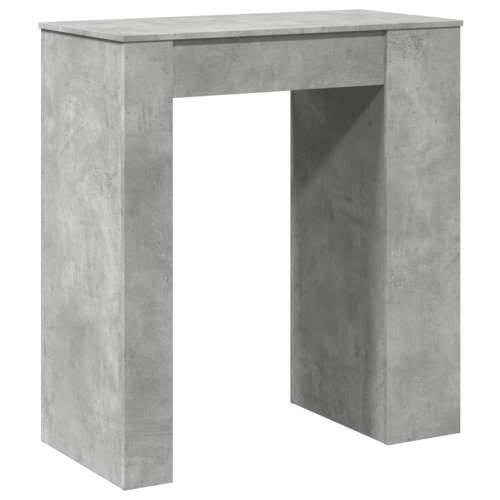 Barski stol s držačima boja betona 95x47x103,5 cm drveni - Beton siva 1 Cijena