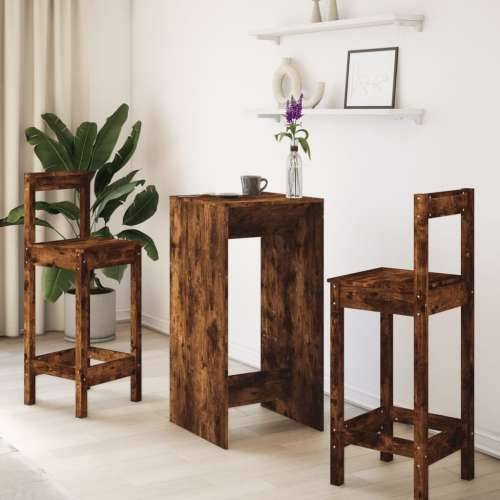 Barski stol boja hrasta 51 x 50 x 103,5 cm konstruirano drvo - Dimljeni hrast 1 51 cm Cijena