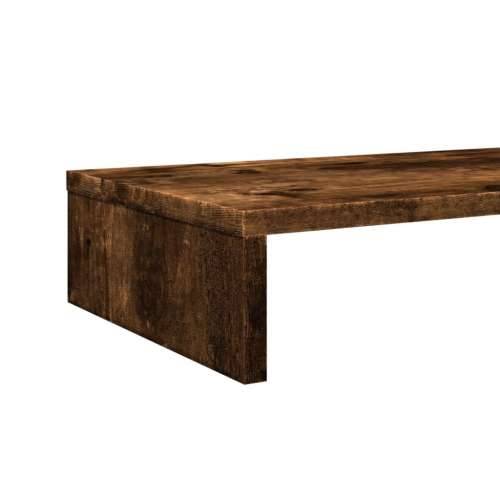 Stalak za monitor boja dimljenog hrasta 100x27x10 cm drveni - Dimljeni hrast 100 x 27 x 10 cm Cijena