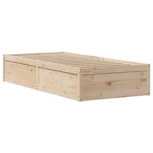 Okvir kreveta bez madraca 90 x 200 cm od masivne borovine - Prirodna 90 x 200 cm Cijena