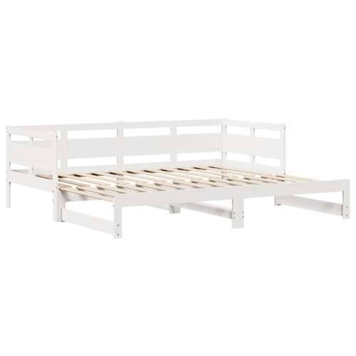 Dnevni krevet na razvlačenje s ladicama bez madraca 90x200 cm Bijela 90 x 200 cm Cijena
